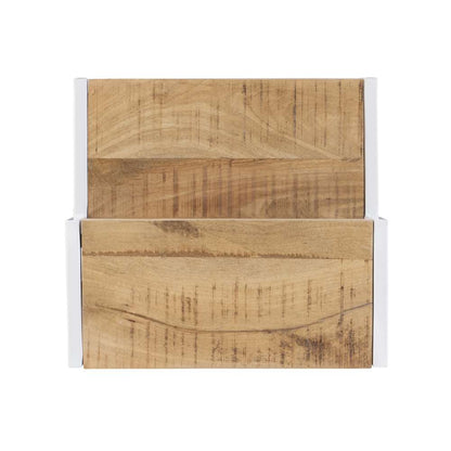 Powell Company - Blythe Wood And Metal Bed Steps White - D1403A21W veiw 6