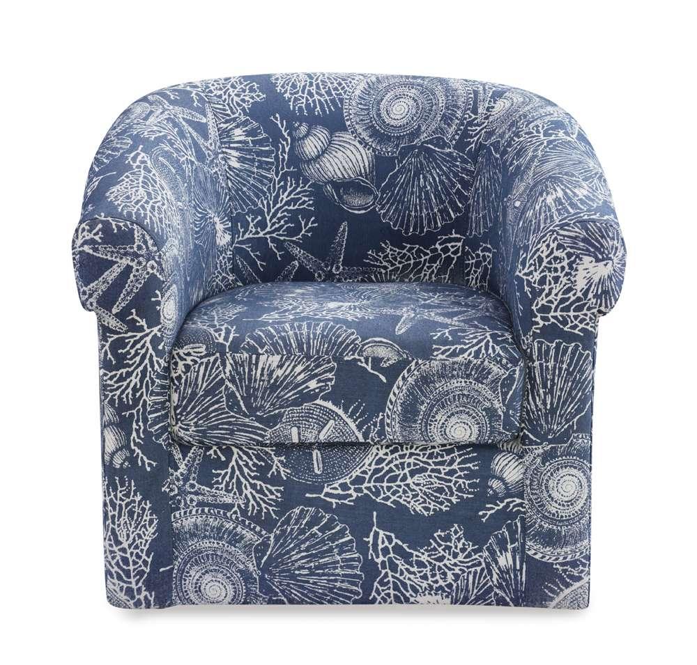 Powell Company - Bonnie Swivel Club Chair, Coastal - D1209S19 veiw 2