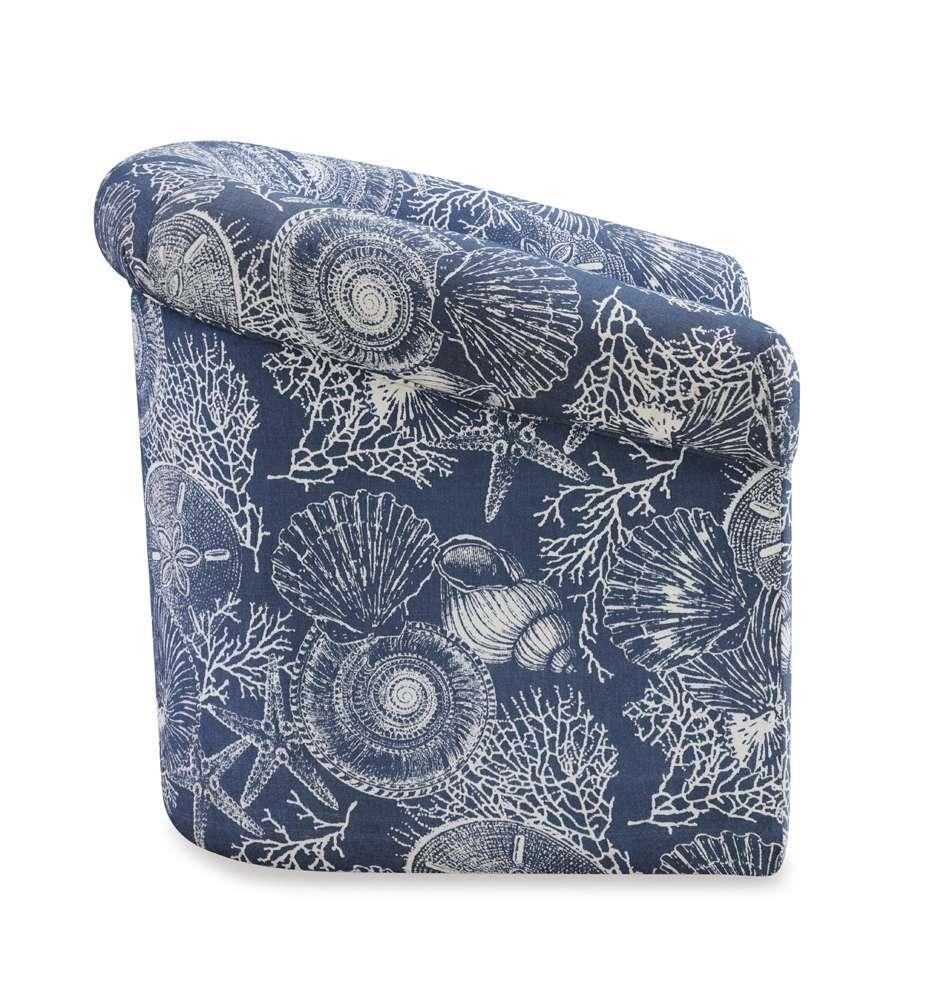 Powell Company - Bonnie Swivel Club Chair, Coastal - D1209S19 veiw 3