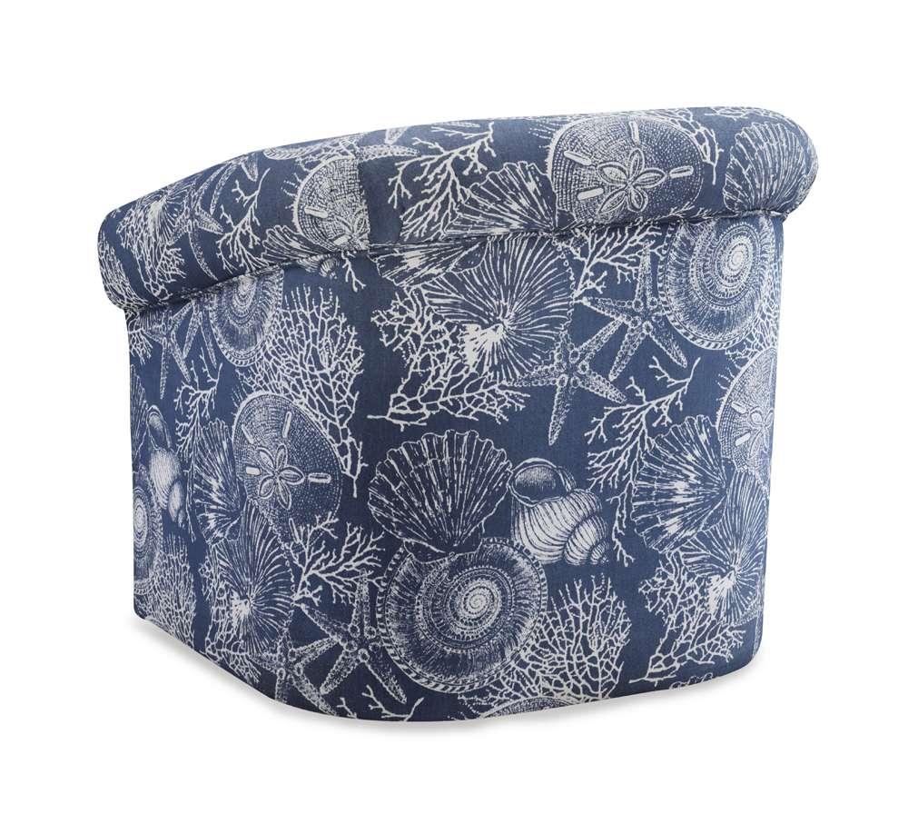 Powell Company - Bonnie Swivel Club Chair, Coastal - D1209S19 veiw 4