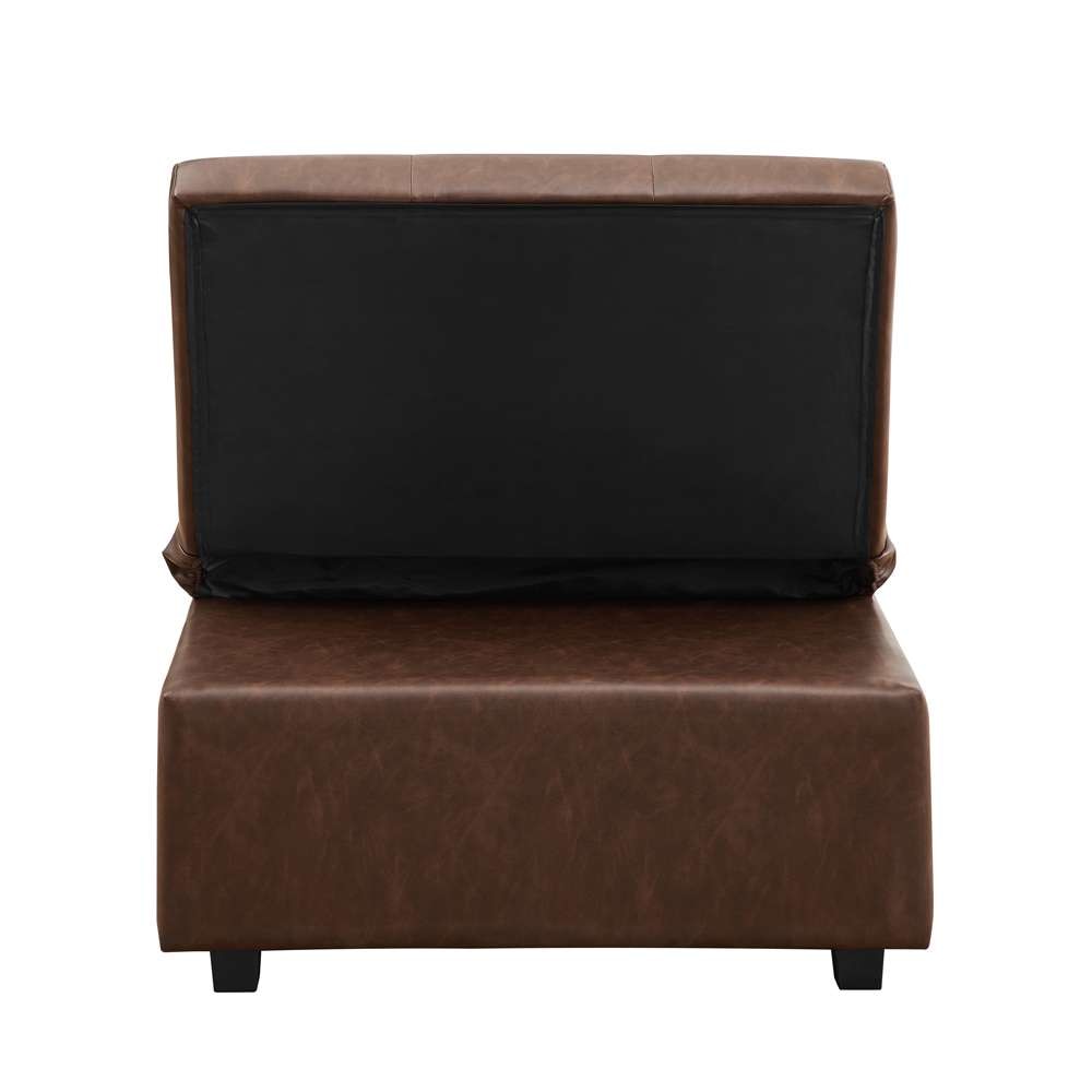 Powell Company - Boone Sofa Bed, Brown Faux Leather - D1099S17BP veiw 3