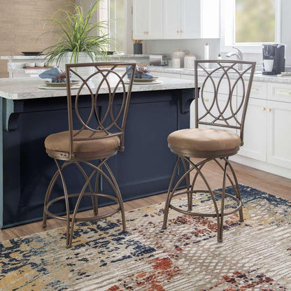 Powell Company - Brasco Big And Tall Metal Crossed Legs Counter Stool - 586-918 veiw 6