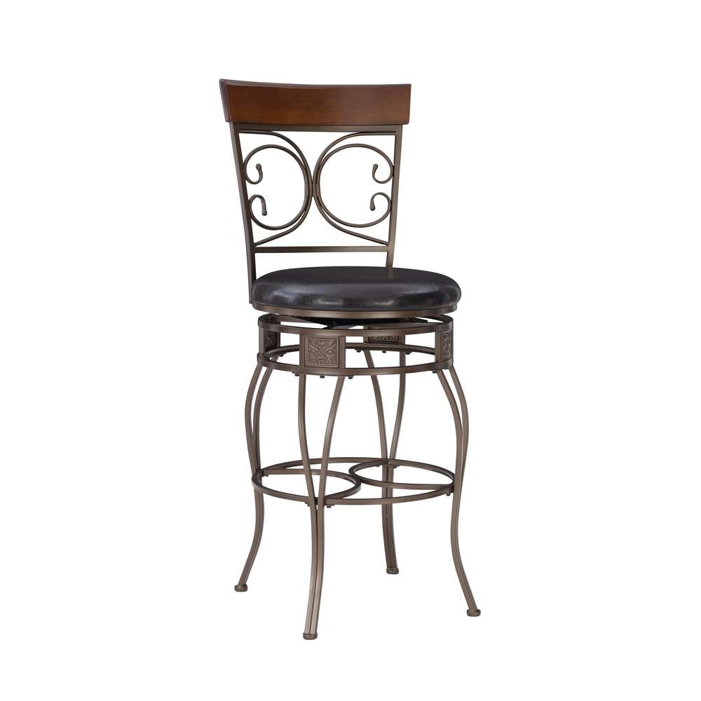 Powell Company - Bria Big And Tall Back To Back Scroll Barstool - 938-851 veiw 1