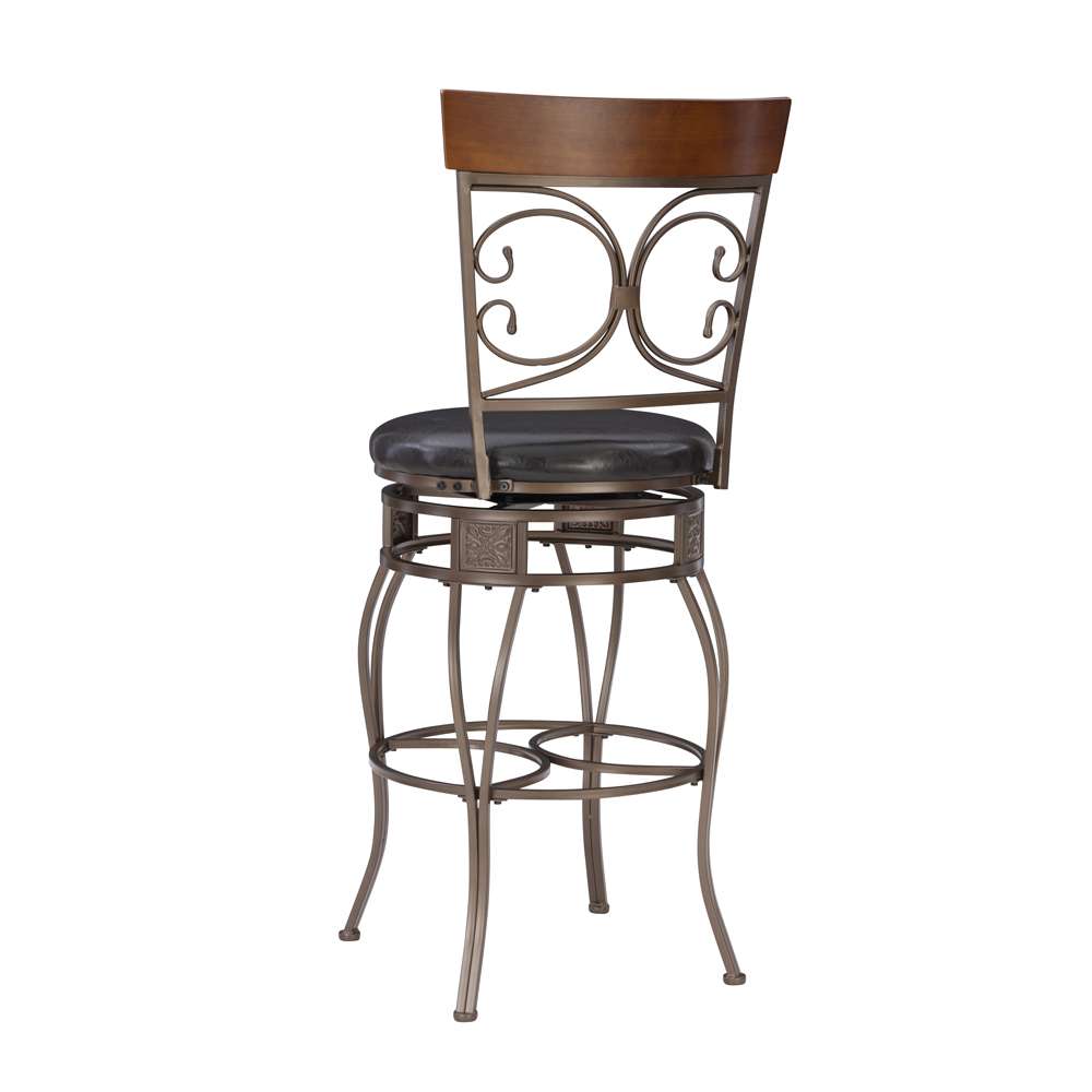 Powell Company - Bria Big And Tall Back To Back Scroll Barstool - 938-851 veiw 4