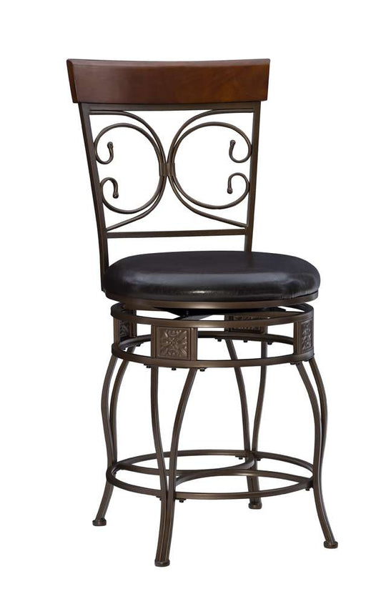 Powell Company - Bria Big And Tall Back To Back Scroll Counter Stool - 938-918 veiw 1