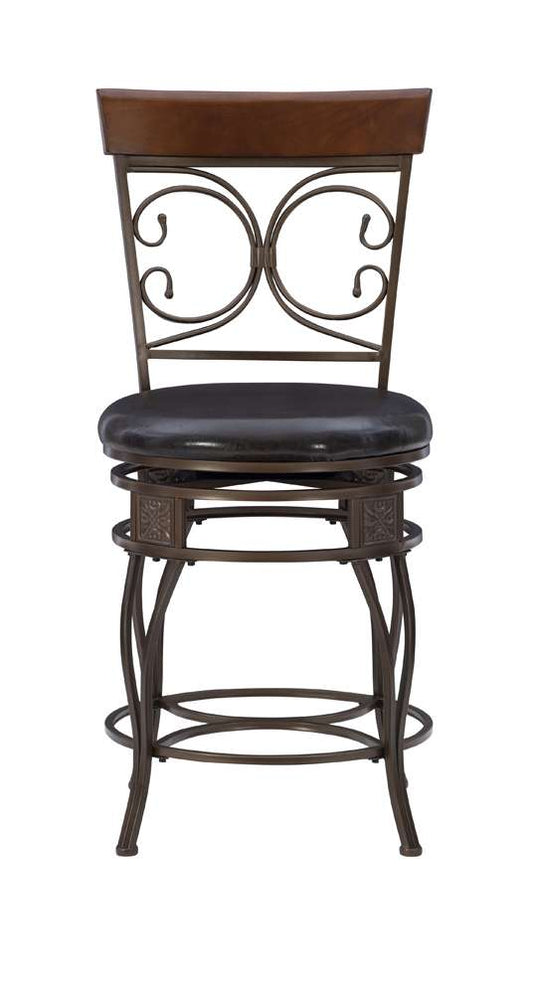 Powell Company - Bria Big And Tall Back To Back Scroll Counter Stool - 938-918 veiw 2