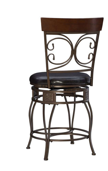 Powell Company - Bria Big And Tall Back To Back Scroll Counter Stool - 938-918 veiw 4