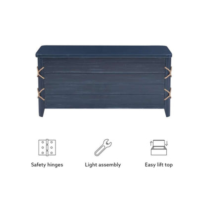 Powell Company - Brosnan Rope Cedar Chest Blue - D1341A20B veiw 4