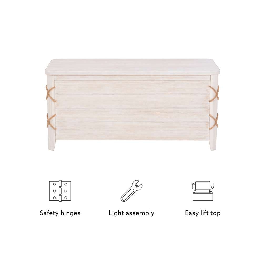Powell Company - Brosnan Rope Cedar Chest White - D1341A20W veiw 4