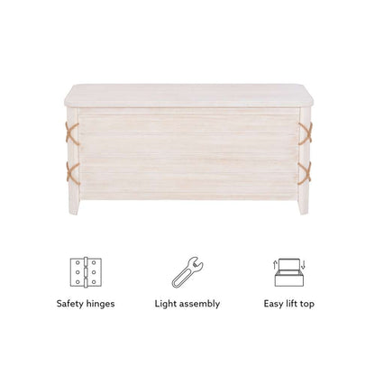 Powell Company - Brosnan Rope Cedar Chest White - D1341A20W veiw 4