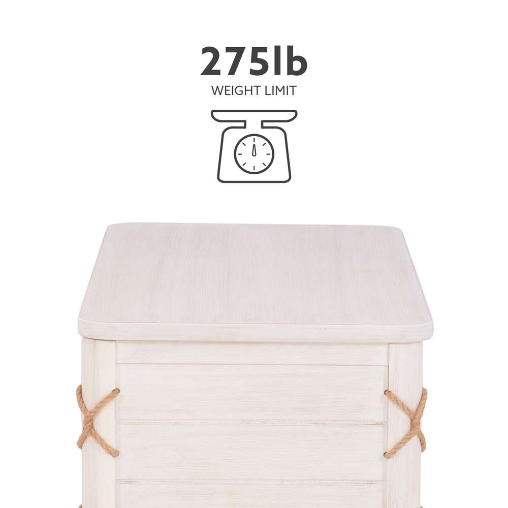 Powell Company - Brosnan Rope Cedar Chest White - D1341A20W veiw 5