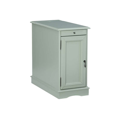 Powell Company - Barron Aqua Accent Table with USB - 15A2017AA veiw 1