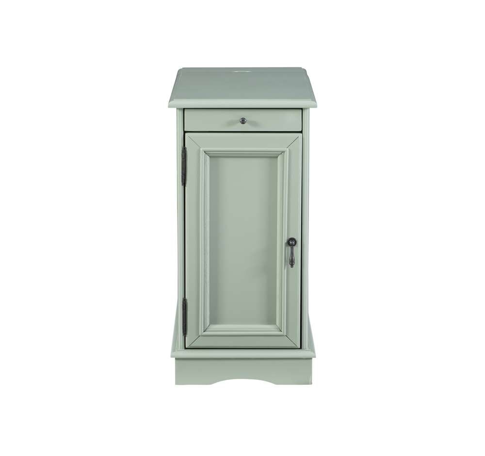 Powell Company - Barron Aqua Accent Table with USB - 15A2017AA veiw 2