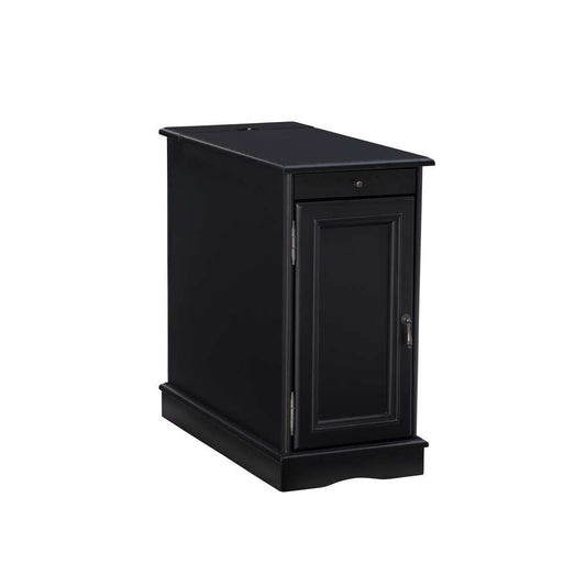 Powell Company - Barron Black Accent Table with USB - 15A2017BA veiw 1
