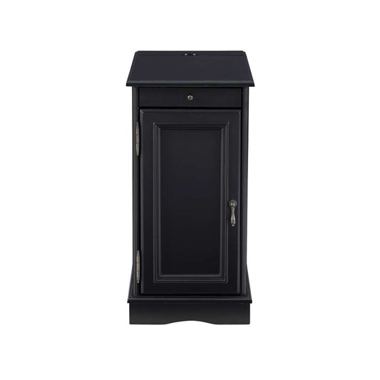 Powell Company - Barron Black Accent Table with USB - 15A2017BA veiw 2