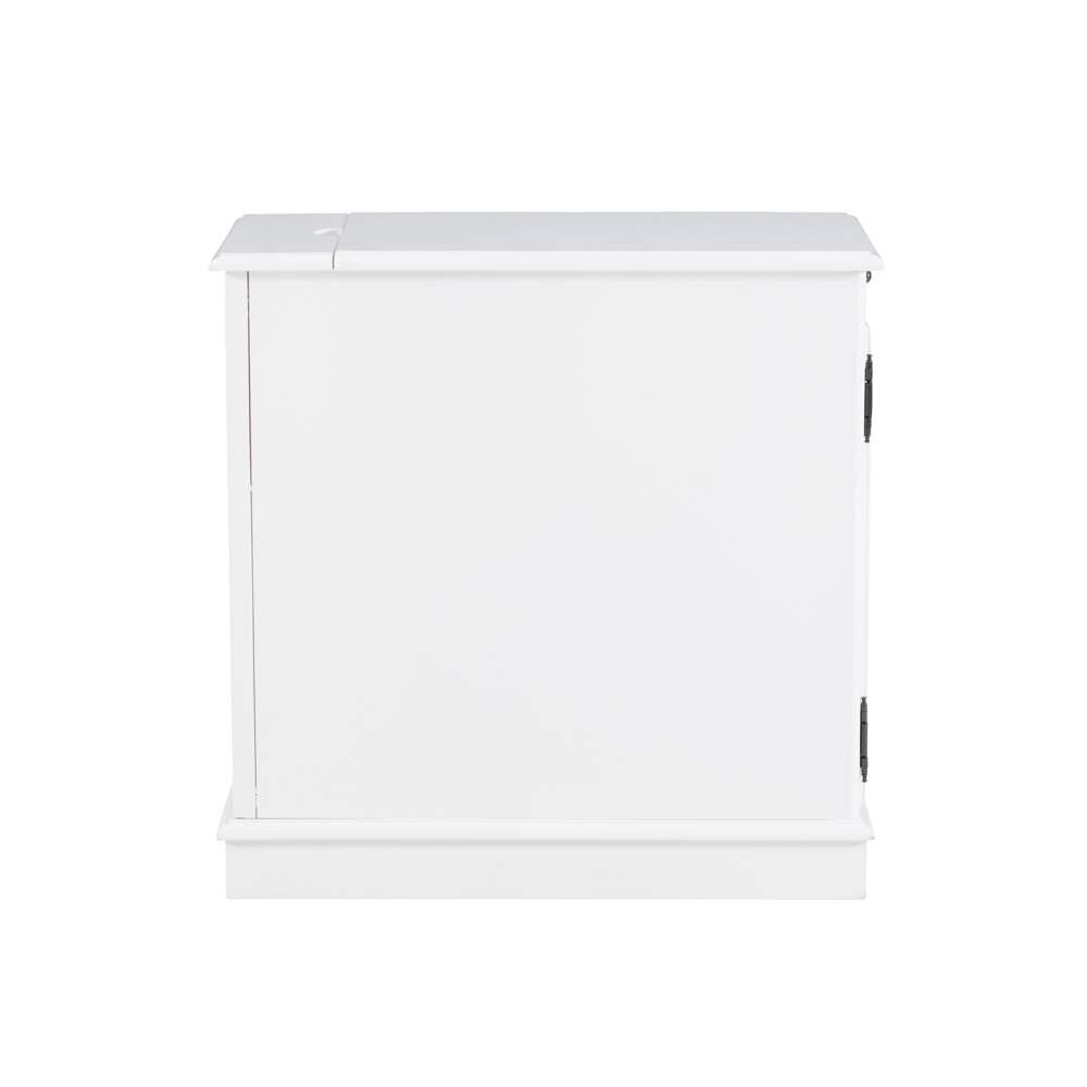 Powell Company - Barron White Accent Table with USB  - 15A2017WA veiw 3