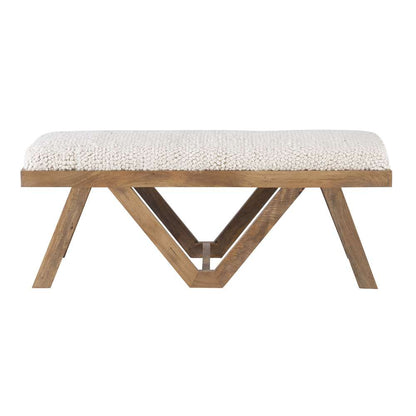 Powell Company - Byan Upholstered Bench Brown - D1424A21BR veiw 2