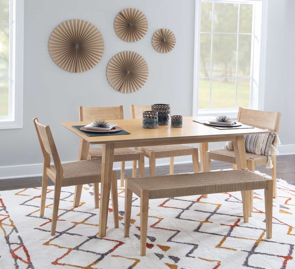 Powell Company - Cadence 6Pc Dining Set Natural  - D1276D19PC6 veiw 3