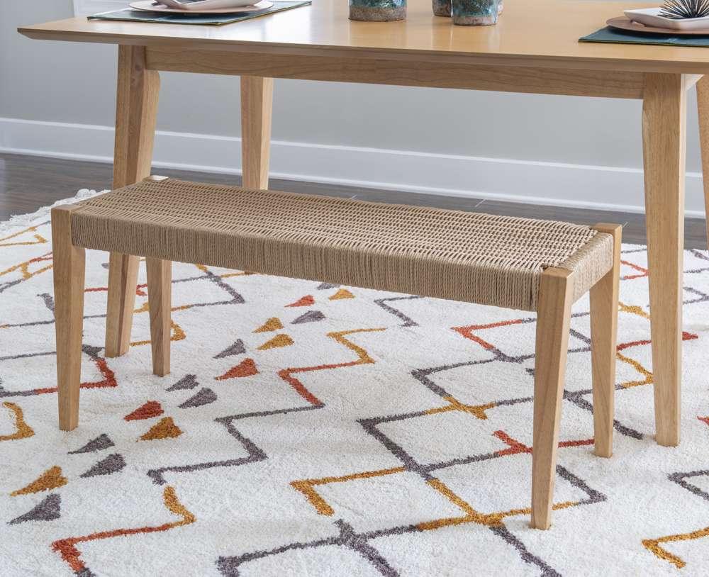 Powell Company - Cadence Dining Bench Natural  - D1276D19B veiw 5
