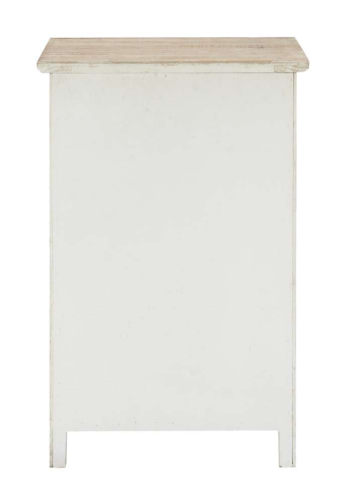 Powell Company - Caspian Fish Storage Side End Table, White - D1299A19SC veiw 4