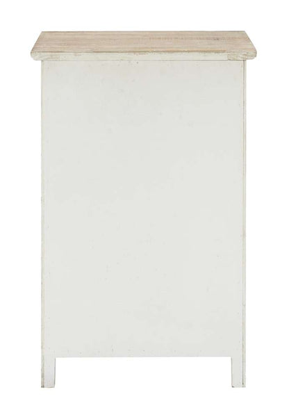 Powell Company - Caspian Fish Storage Side End Table, White - D1299A19SC veiw 4