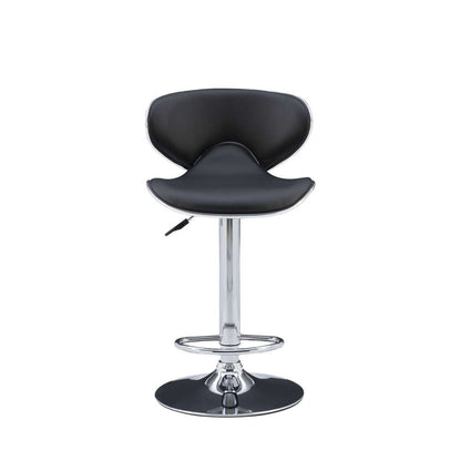 Powell Company - Chrome And Black Pu Barstool - 171-890 veiw 2