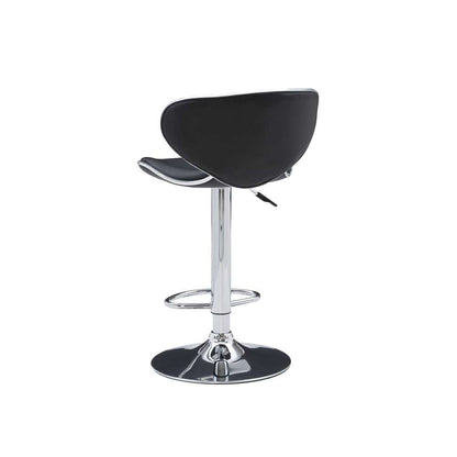 Powell Company - Chrome And Black Pu Barstool - 171-890 veiw 4