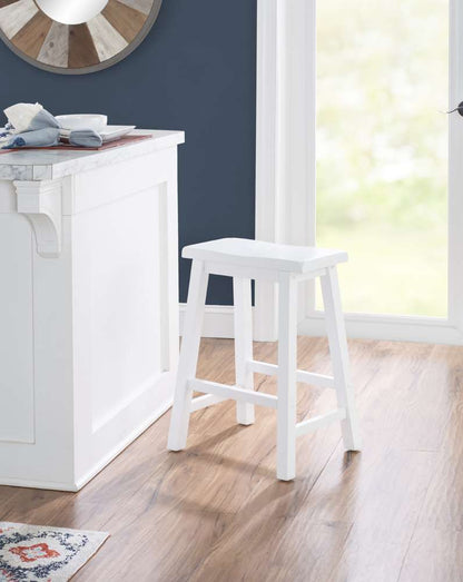 Powell Company - Color Story White Counter Stool  - 270-430 veiw 6