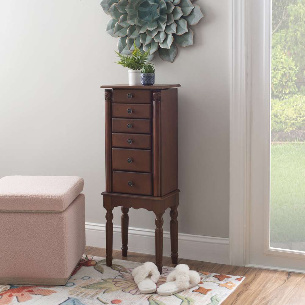 Powell Company - Deep Cherry Jewelry Armoire - 987-317 veiw 6