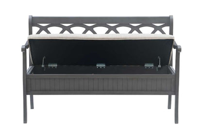 Powell Company - Elliana Storage Bench Grey - D1017A16G veiw 3