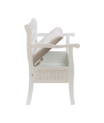 Powell Company - Elliana Storage Bench - White - D1017A16W veiw 5
