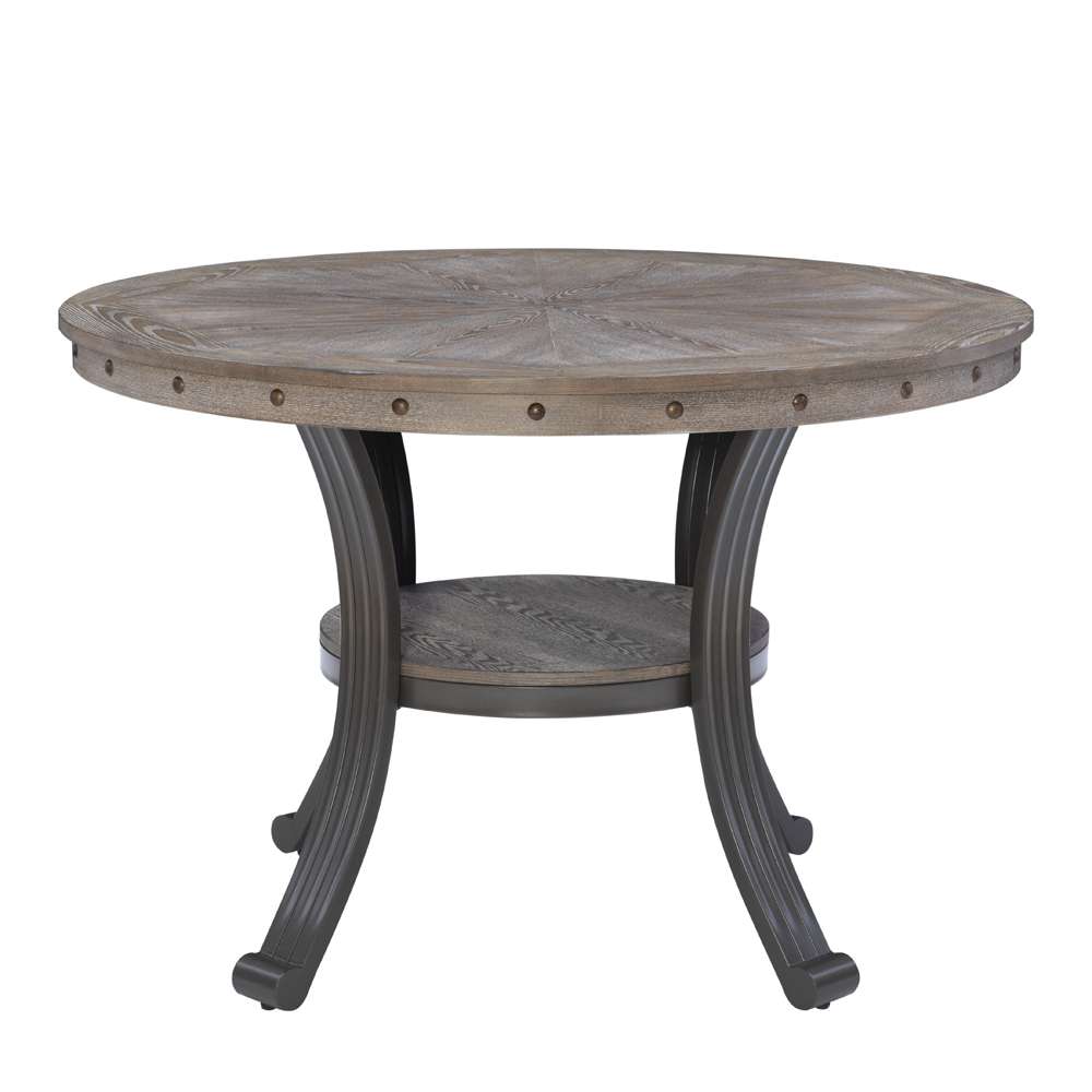 Powell Company - Franklin 45 Inch Round Dining Table Pewter - D1283B20DT veiw 2