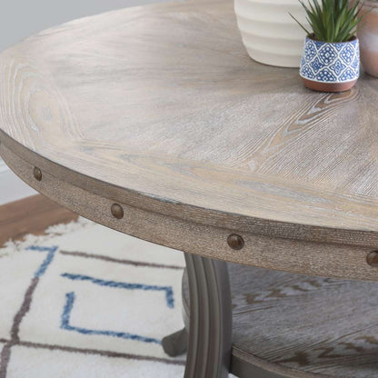 Powell Company - Franklin 45 Inch Round Dining Table Pewter - D1283B20DT veiw 5