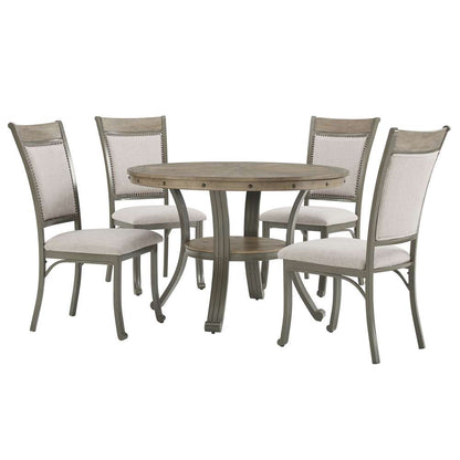 Powell Company - Franklin 5 Piece Casual Dining Group Pewter - D1283B19DGP veiw 1