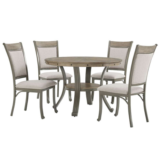 Powell Company - Franklin 5 Piece Casual Dining Group Pewter - D1283B19DGP veiw 1
