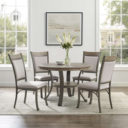 Powell Company - Franklin 5 Piece Casual Dining Group Pewter - D1283B19DGP veiw 2