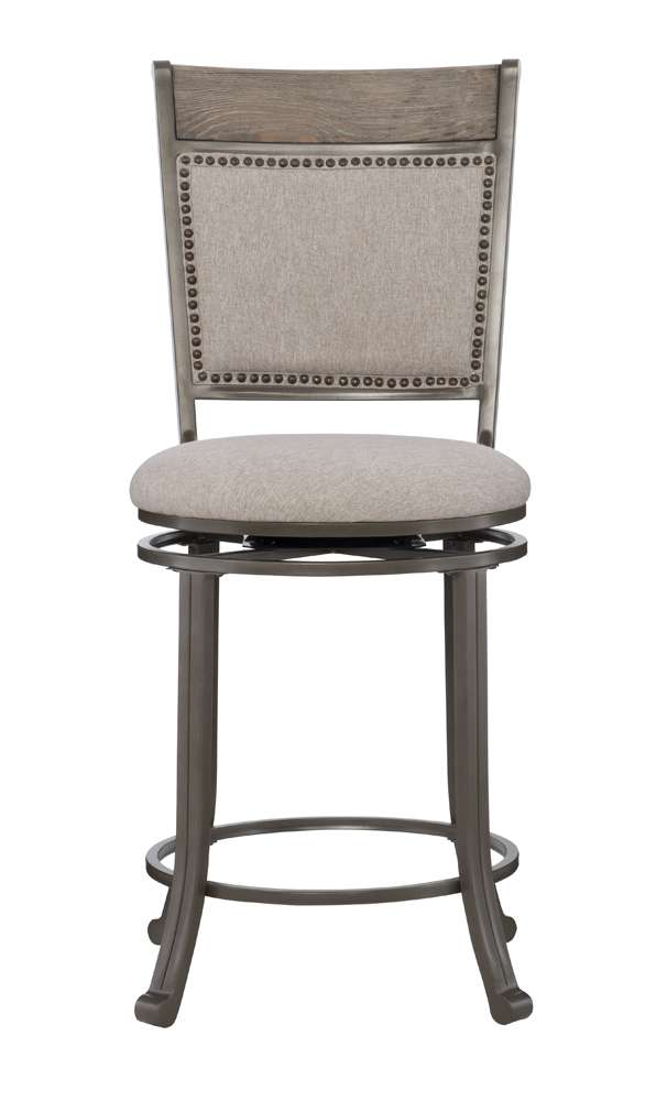 Powell Company - Franklin 5 Piece Gathering Counter Height Group Pewter - D1283B19CGP veiw 4