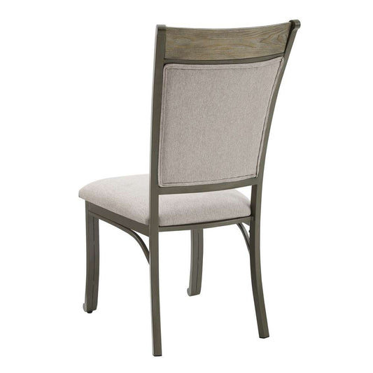 Powell Company - Franklin Dining Side Chair Pewter (Set of 2) - D1283B20SC veiw 2