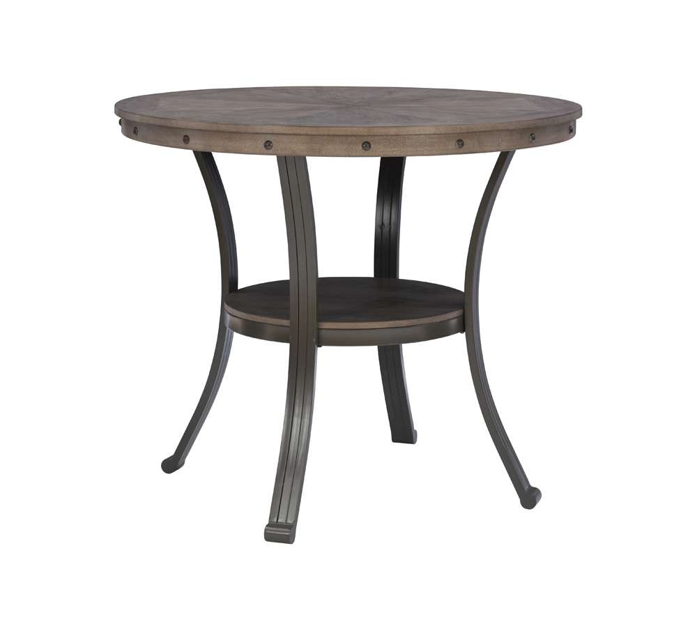 Powell Company - Franklin Gathering Counter Height 42 Inch Round Pub Table Pewter - D1283B20CT veiw 1