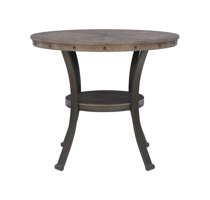 Powell Company - Franklin Gathering Counter Height 42 Inch Round Pub Table Pewter - D1283B20CT veiw 2