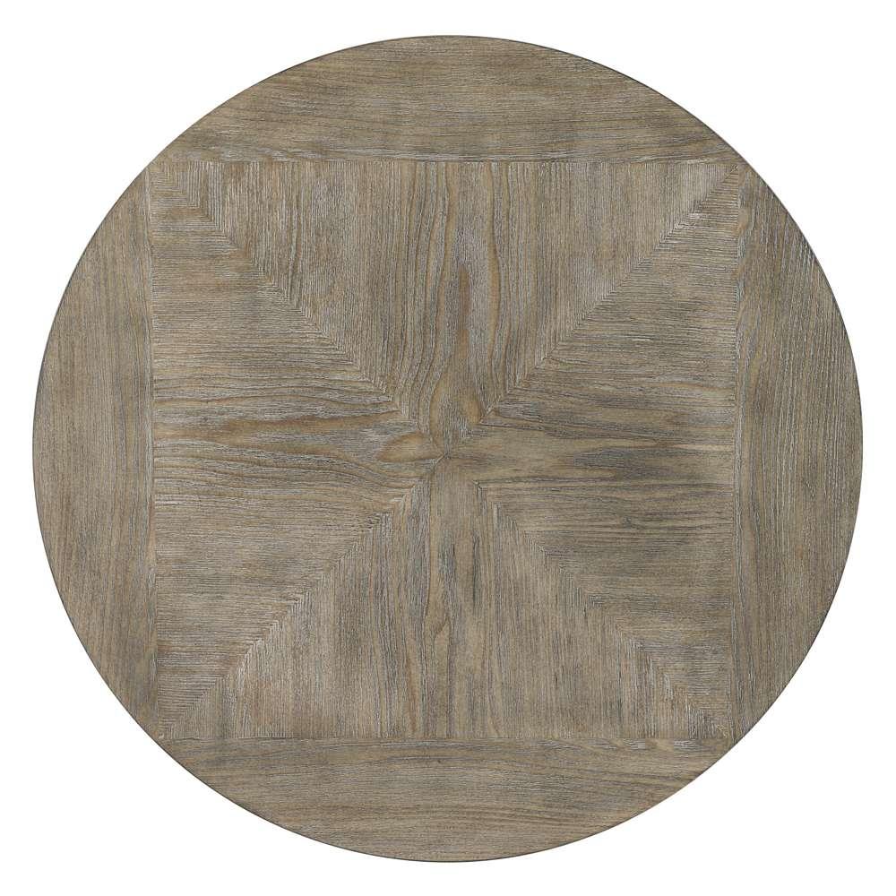 Powell Company - Franklin Metal And Wood Round Side Table Pewter - D1338A20ST veiw 3