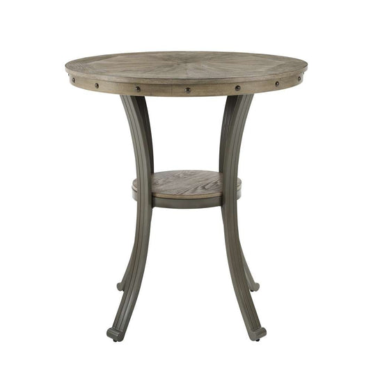Powell Company - Franklin Pub Table, Pewter - D1283B19PT veiw 2