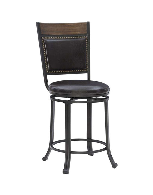 Powell Company - Franklin Swivel 24 Inch Counter Stool Brown - D1284B19CS veiw 1