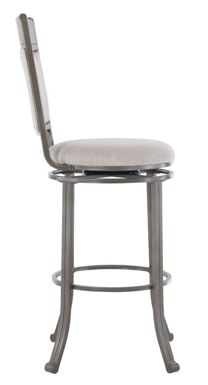 Powell Company - Franklin Swivel Barstool, Pewter  - D1283B19BS veiw 3