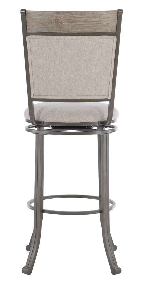 Powell Company - Franklin Swivel Barstool, Pewter  - D1283B19BS veiw 5