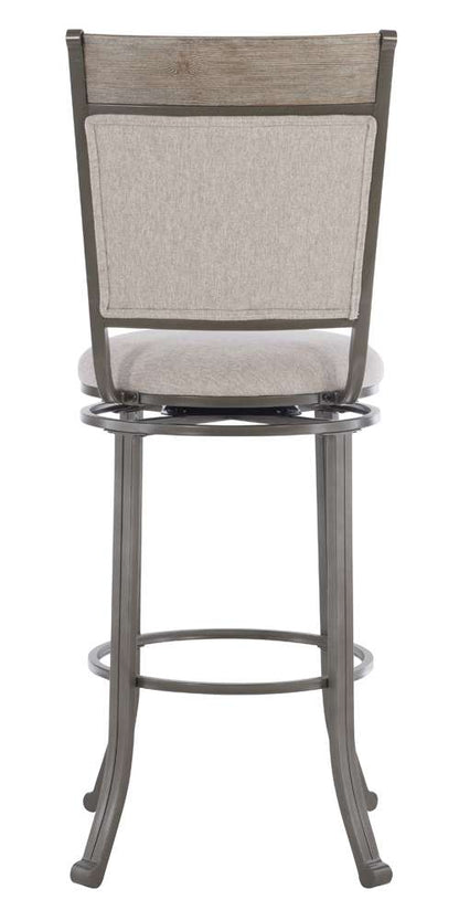Powell Company - Franklin Swivel Barstool, Pewter  - D1283B19BS veiw 5