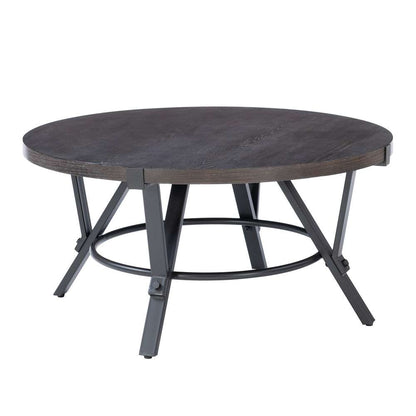 Powell Company - Glenroy 3pc Round Occasional Tables, Charcoal - D1515LA23 veiw 2