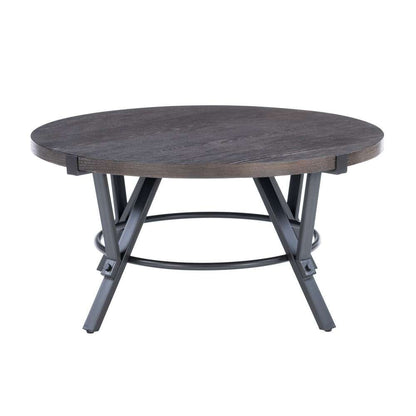 Powell Company - Glenroy 3pc Round Occasional Tables, Charcoal - D1515LA23 veiw 4