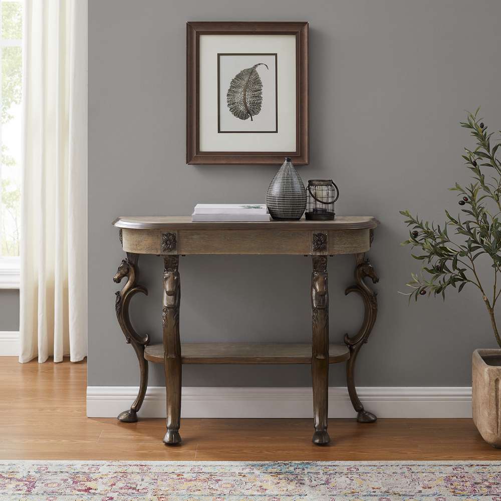Powell Company - Gypsy Console Table, Pewter/Grey - D1457A21 veiw 9