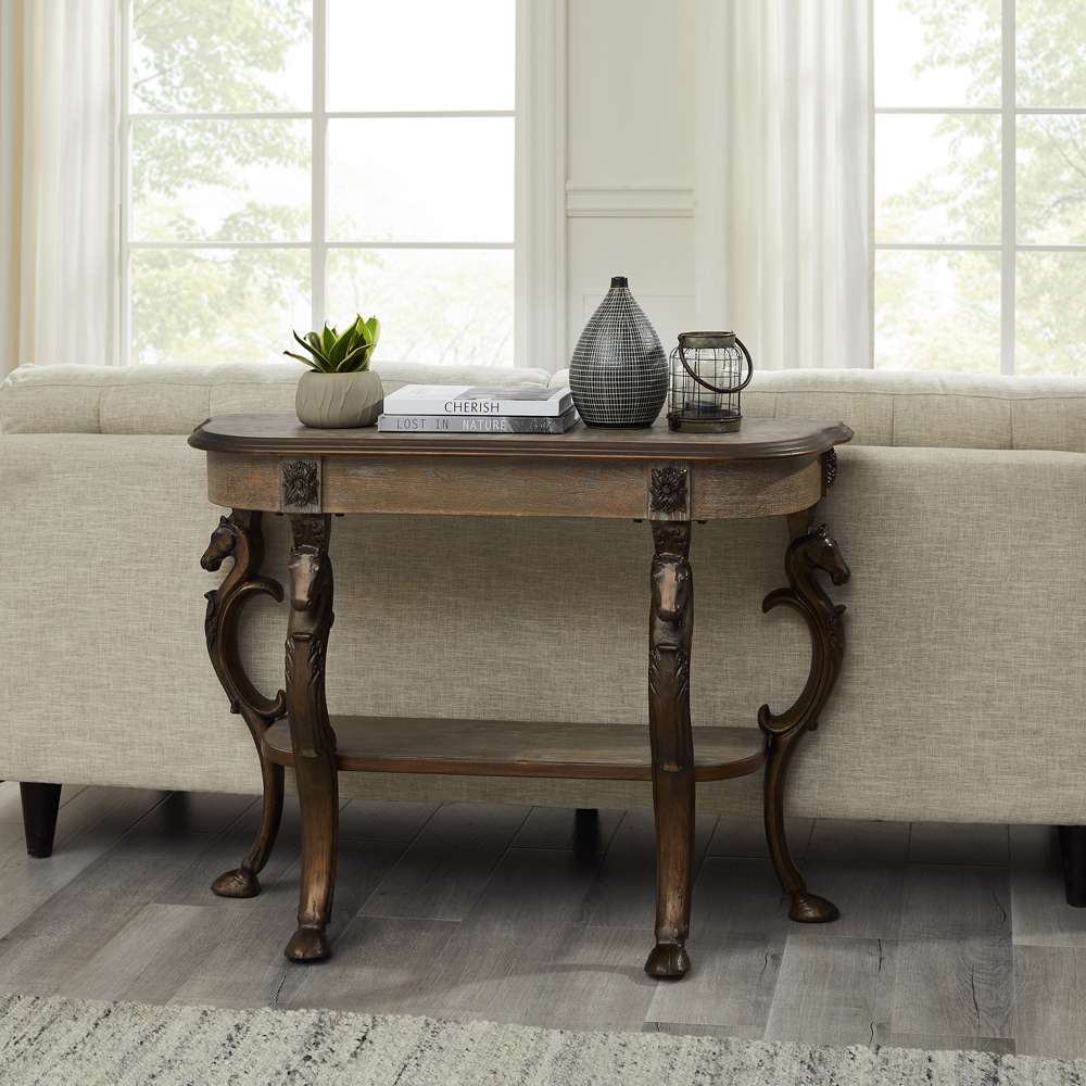 Powell Company - Gypsy Console Table, Pewter/Grey - D1457A21 veiw 10